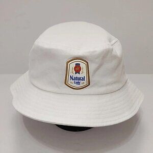 QUAKE CITY CAPS Unisex 'Natural Light Beer' 100% Cotton Bucket Hat